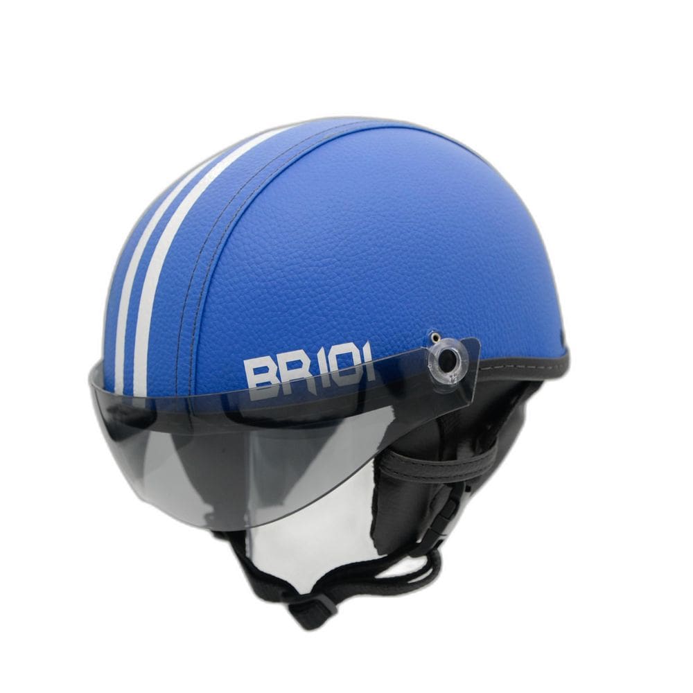 Capacete coquinho br 101 azul vision fume pp