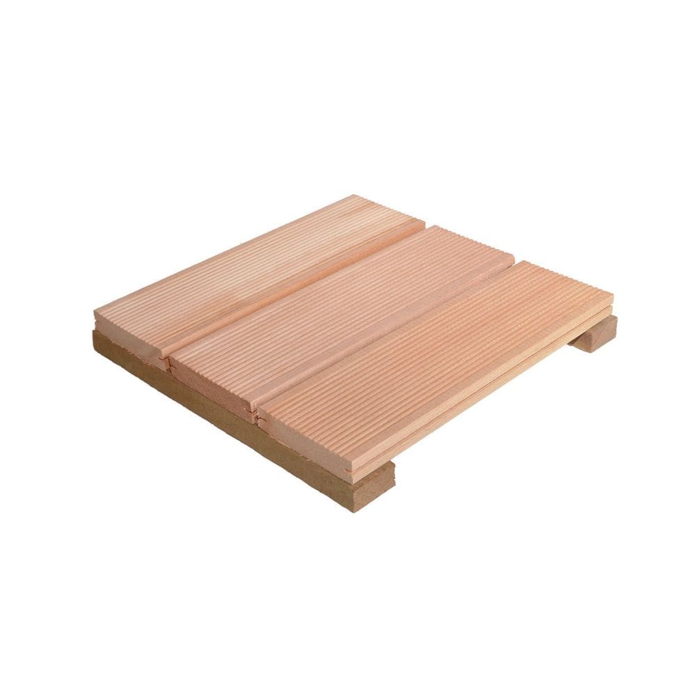 Deck Modular 30x30cm Madeira Eucalipto Vermelho
