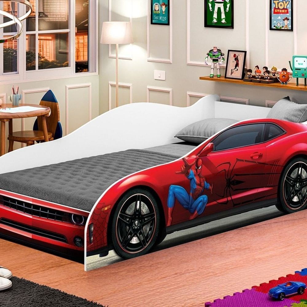 Cama Carro SPD Infantil para meninos Vermelho