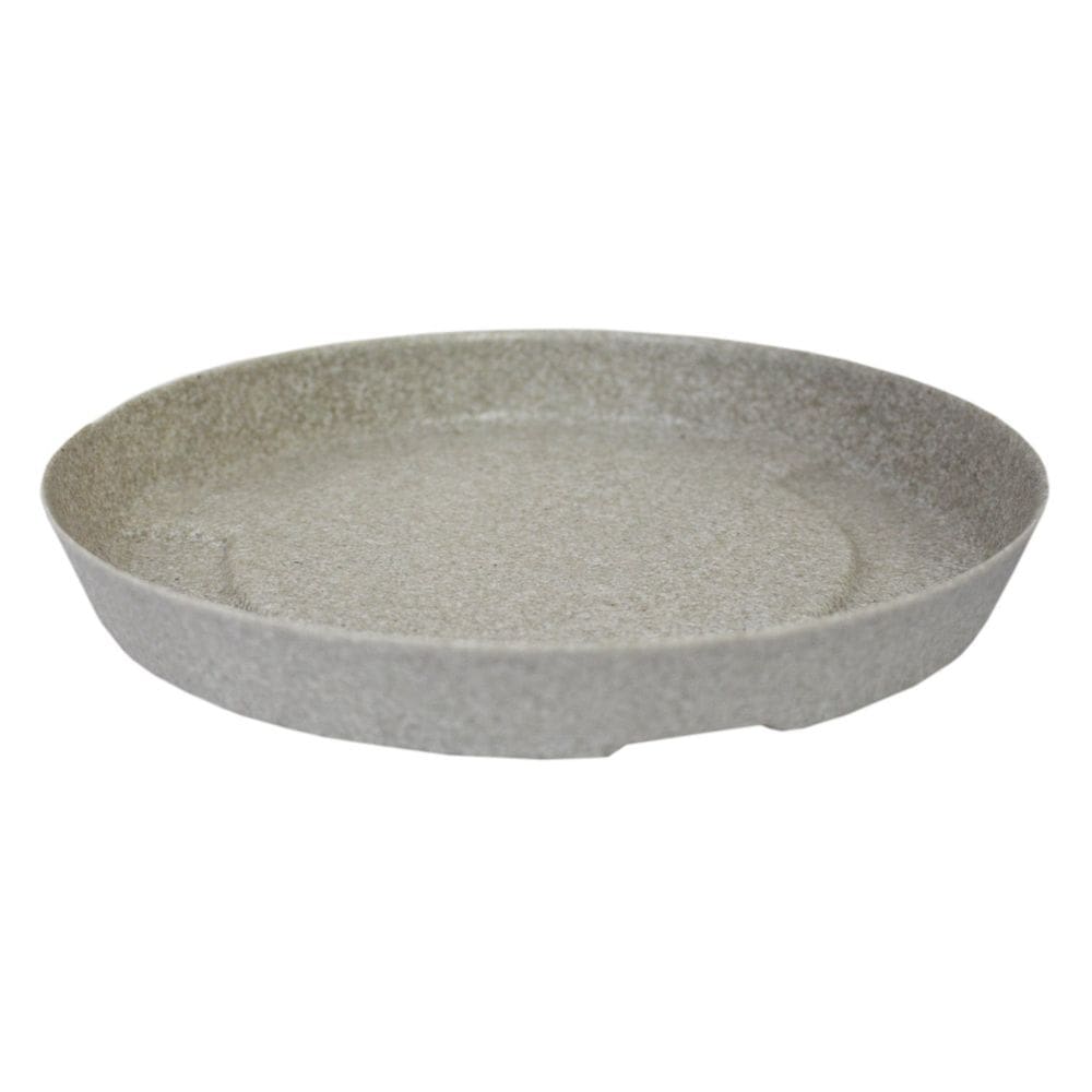 Prato para Vasos de Planta Redondo Slim 24 Cimento