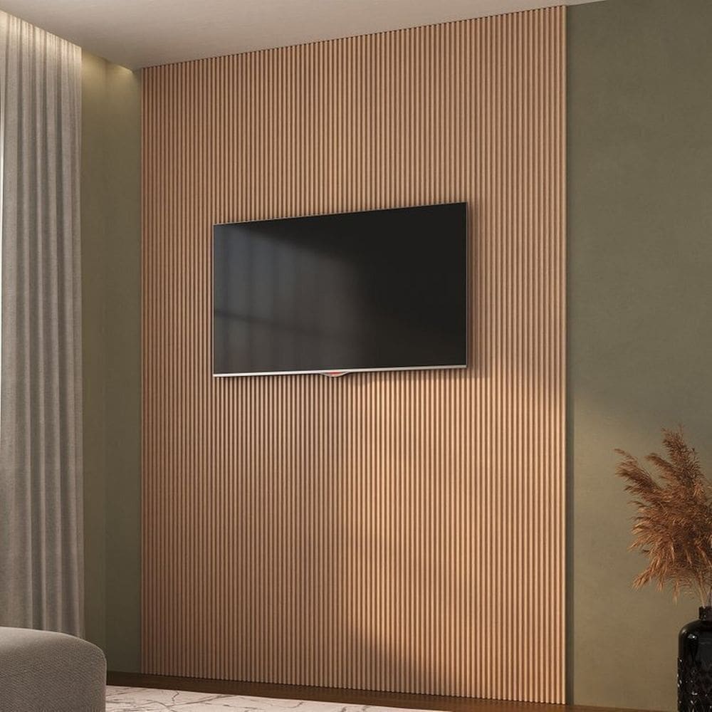 Painel Ripado de Poliestireno 12 Barras de 2,85m x 12,2cm Ruffino Marupá