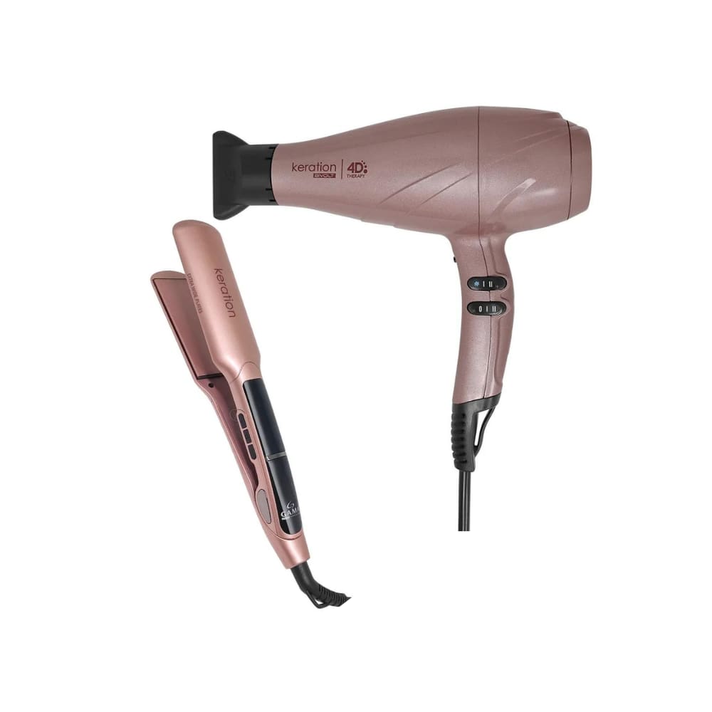 Kit Gama Keration - Secador 4D 2500W Bivolt + Chapinha X-Wide Pro 230ºc