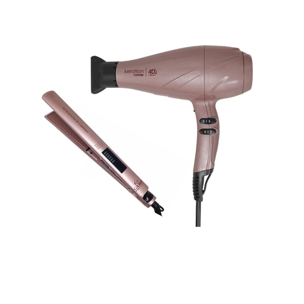Kit Gama Keration - Secador 4D 2500W Bivolt + Prancha Elegance Led