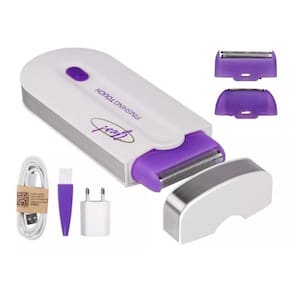 Depilador feminino elétrico removedor pelos facial corporal