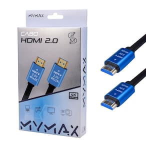 Cabo de Video HDMI 2.0 2 metros 4K 60MHZ MYMAX