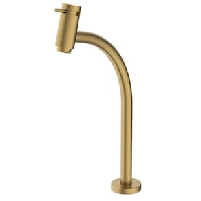 Torneira para Lavatório de Bica Alta Basic Celite Gold Matte