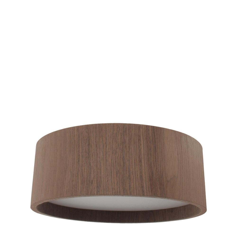 Plafon Wood Redondo 60Cm - 5 Luzes E27 - Imbuia