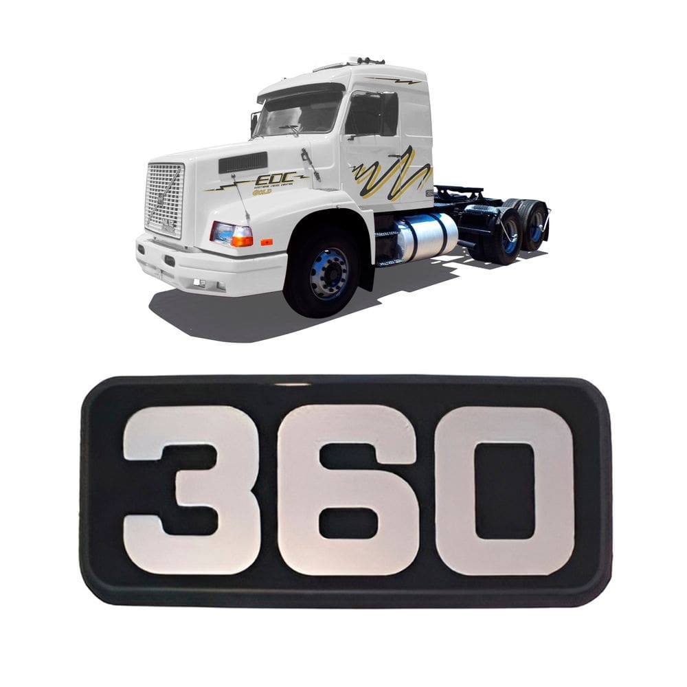 Emblema Volvo Nl/Edc N°360 Lateral Cabine