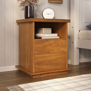 Mesa de Cabeceira Arthur 40x60x46 Mogno Mel