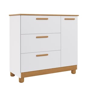 Cômoda Infantil Jujuba 1 Porta e 3 Gavetas - Permóbili Baby