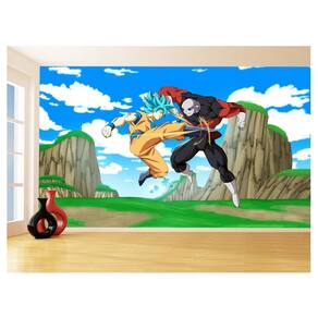 Papel De Parede Dragon Ball Goku Vegeta Anime 3,5M Dbz500