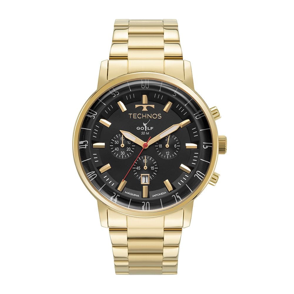 Relógio Technos Masculino Golf Dourado - OS2ACD/1A