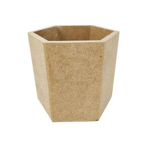 Porta lápis caneta mdf sextavado 10x10 cm