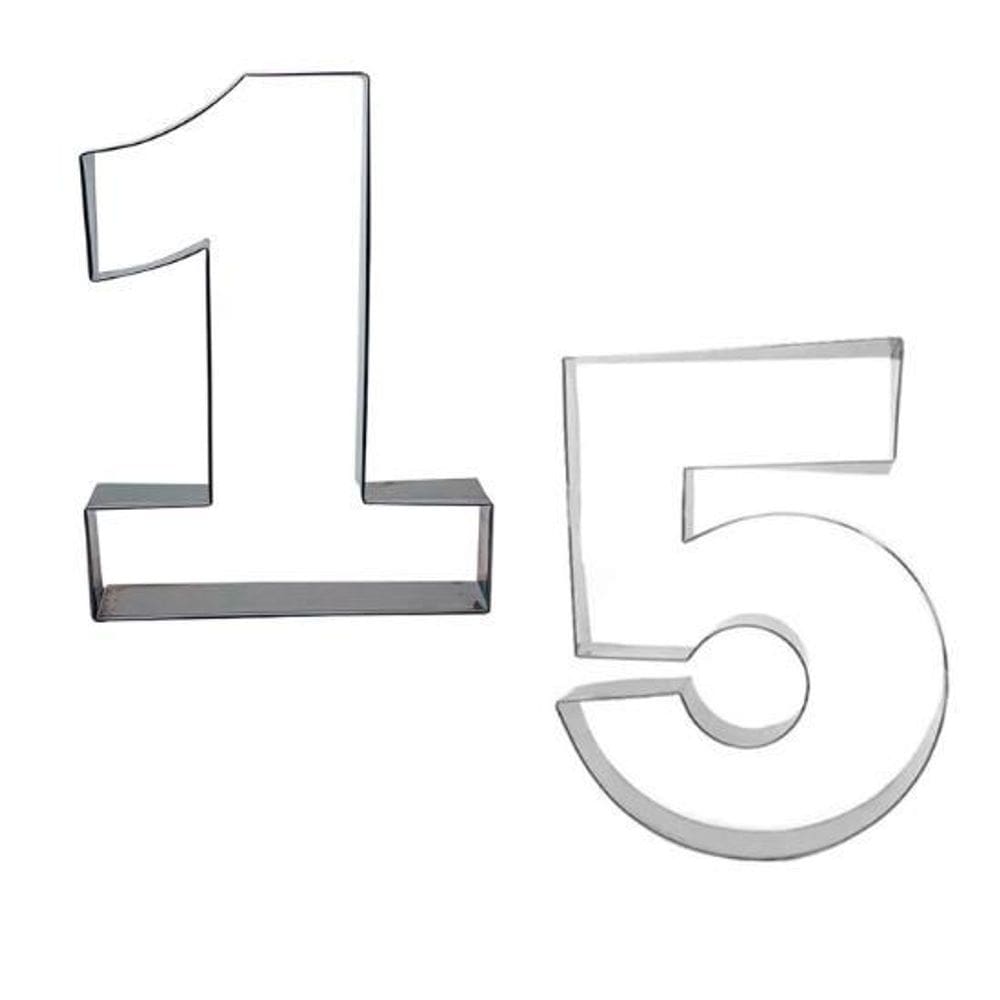 Aro numérico para bolo number cake 15 anos
