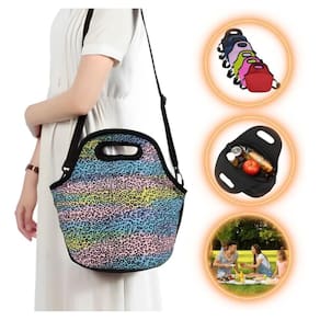 Bolsa Lancheira Térmica Neoprene Adulto Infantil Onça 3
