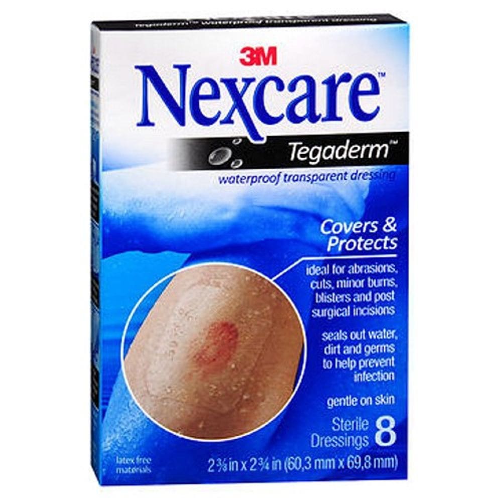 Nexcare Tegaderm impermeável transparente curativo 2-3/8-polegadas x 2-3/4 polegadas, 8 contagem por Nexcare