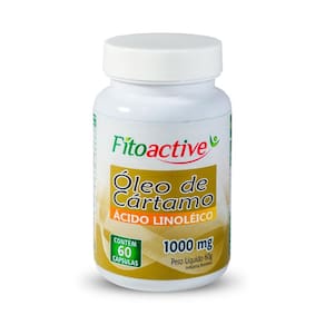 Óleo de cártamo 1000 mg 60 cápsulas fitoactive