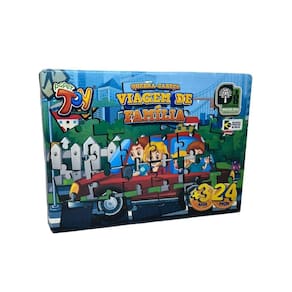Brinquedo Quebra Cabeça Em Mdf 24 Peças Viagem Família +3
