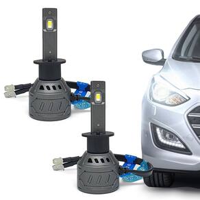 Par Lâmpadas H1 Farol Alto S10 Ultra Led 10000 Lumens Canbus Canceller Não Acusa 2009 2010 2011 2012 2013 2014 2015 2016