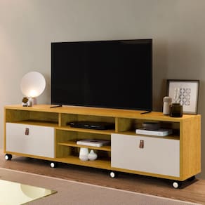 Rack Para TVs de até 65 Polegadas Genova Naturale/Off White