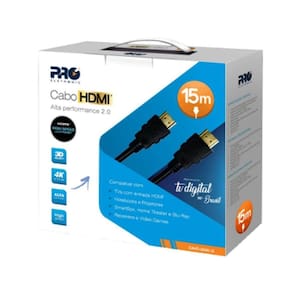 Cabo Hdmi Macho X Macho 19 Pinos 3D Imagem 4K 15M