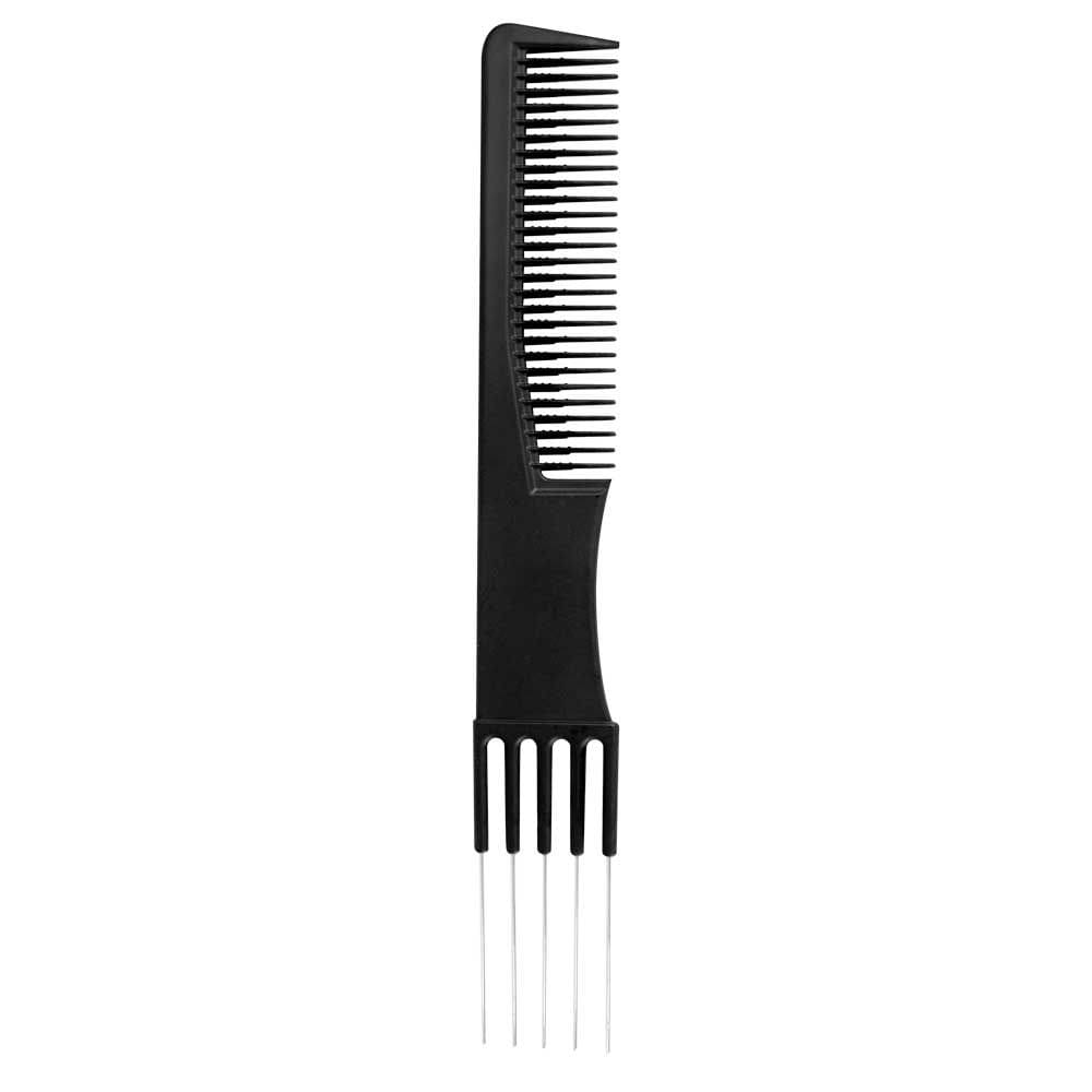 Pente De Plástico Cabo Garfo com Dentes de Metal