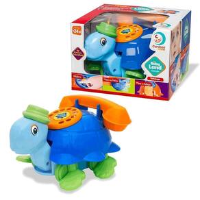 Telefone Educativo - Baby Land Teltaluga com Rodinhas Azul