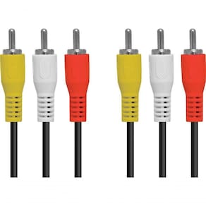 Cabo 3 Rca X 3 Rca Para áudio E Vídeo 1.5 Metros - 3rca-15 - Pc - 10