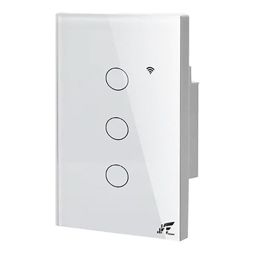 Interruptor Wifi Touch Led 3 Botões Smart Google Alexa
