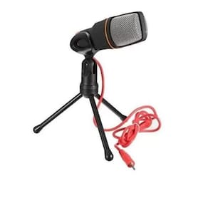 Microfone sf 666 omnidirecional preto - condenser microphone homologação: 79902113999