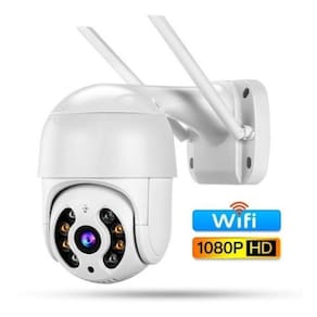 Câmera externa ip wifi -2.4ghz a prova d`água com infravermelho alarme hd sensor de movimento ptz
