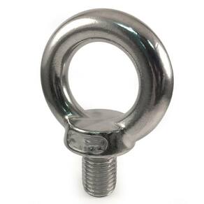Parafuso olhal macho em inox 316 rosca m10 argola reforçada