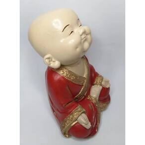 Enfeite Buda Decoração Vermelho