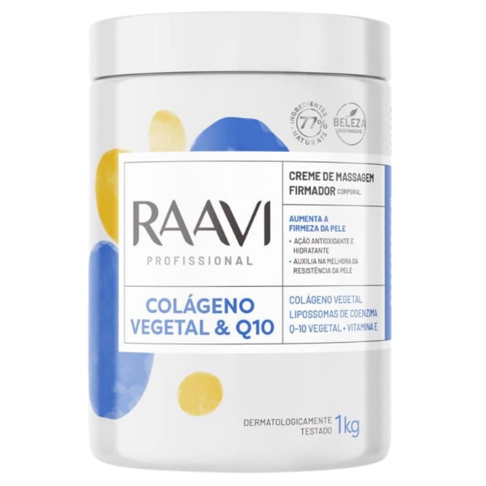 Creme De Massagem Raavi Colageno Vegetal e Q10