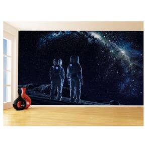 Papel De Parede 3D Espaço Estrelas Astronauta 3,5M Nsp88