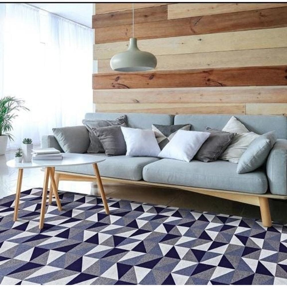 Tapete para Sala ou Quarto 1,40m x 1,00m Antiderrapante Emborrachado