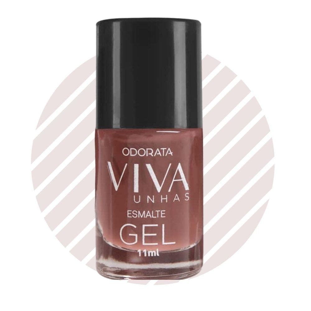 Esmalte Em Gel Nude Avelã Não Precisa Cabine Secagem Rápida