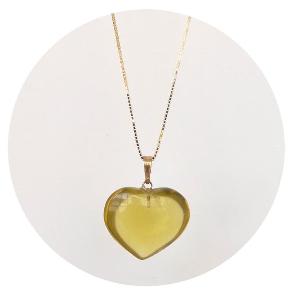 Pingente prata 925 + ouro 18k green gold em coração legítima