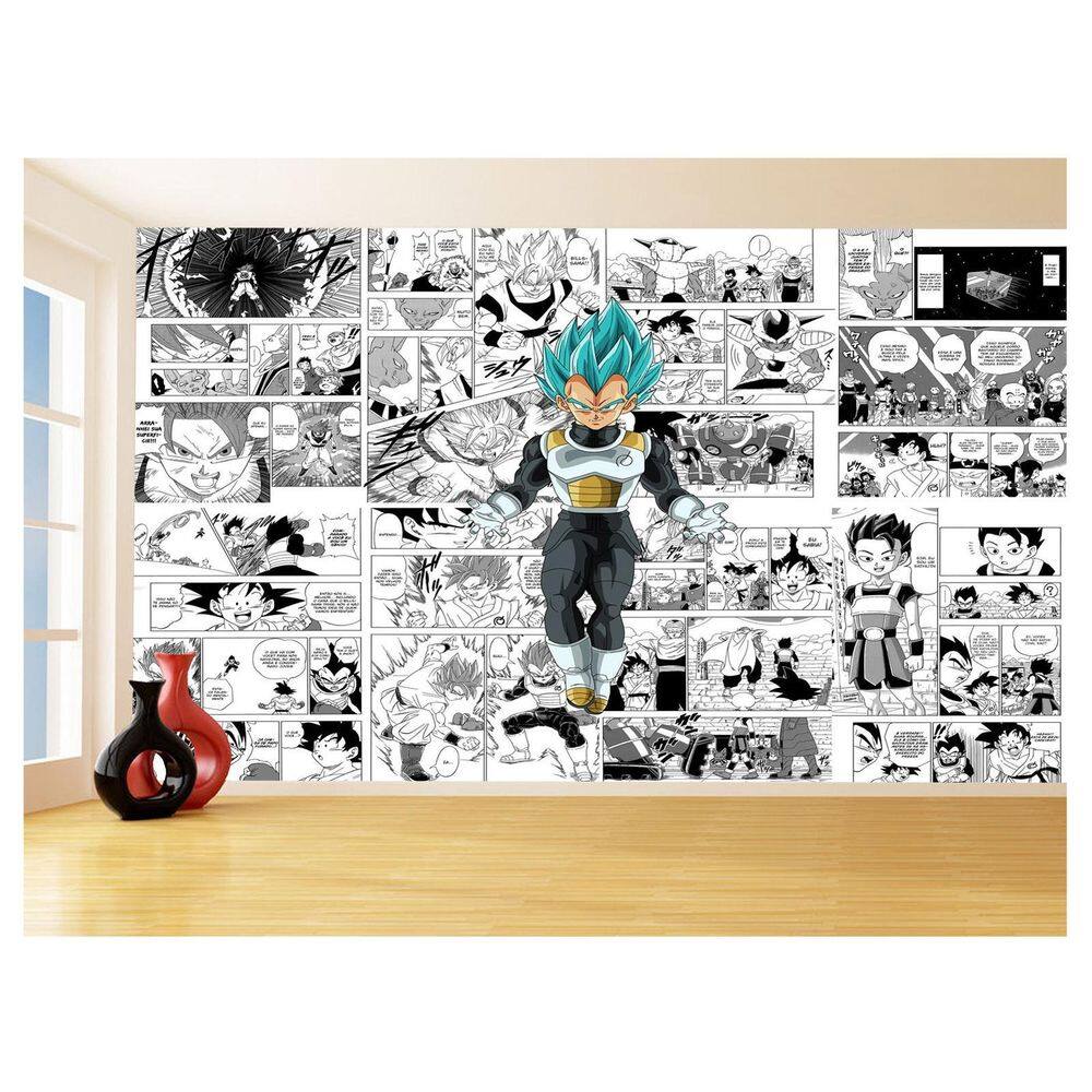 Papel De Parede Dragon Ball Vegeta Anime Blue 3,5M Dbz687