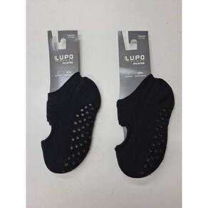 2 Pares Meia Pilates Feminina Lupo 3286.Cor:Preto;Tamanho:33 a 36.