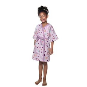 Roupao Aveludado Infantil Quimono Estampado Pet Love G