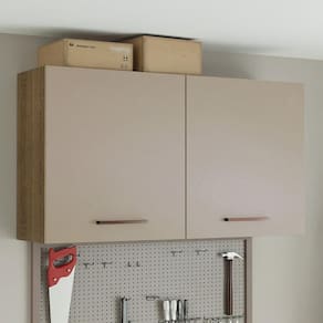 Armário Aéreo Multiuso 120cm 2 Portas Rustic/Crema Agata Madesa