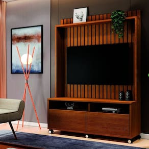 Estante para TV e Home Ripado Estilos Naturale
