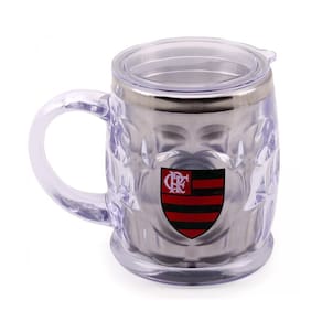 Caneca térmica com tampa  500ml cristal