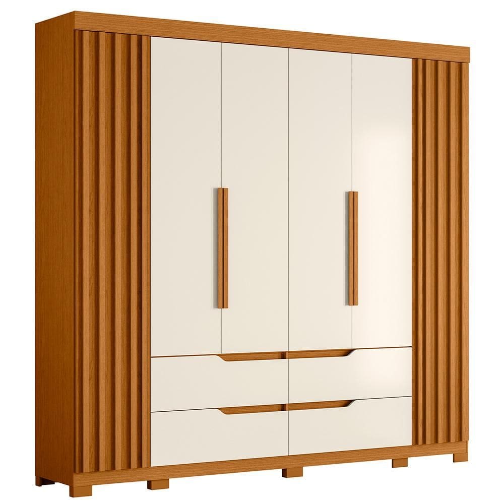 Guarda Roupa Doble Casal Quarto Com 6 Portas e 4 Gavetas