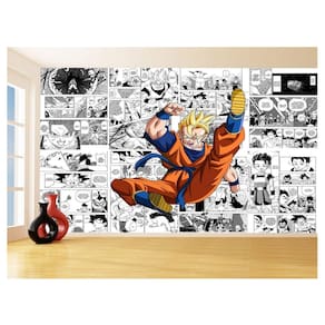 Papel De Parede 3D Dragon Ball Goku Gohan Anime 3,5M Dbz720