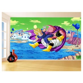 Papel De Parede Dragon Ball Goku Vegeta Anime 3,5M Dbz425