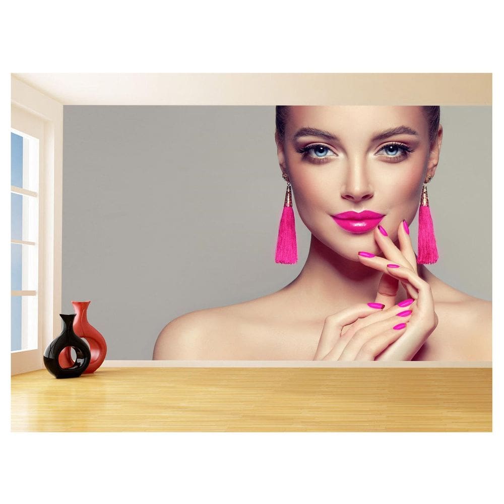 Papel De Parede Salão De Beleza Maquiagem Make 3,5M Slb60