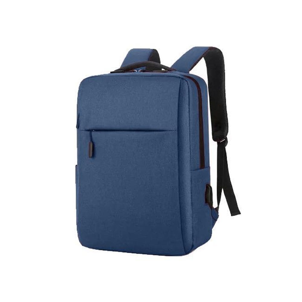 Mochila Notebook Slim Reforçada Usb Fone Premium Azul