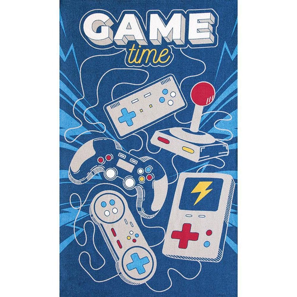 Toalha de Banho Infantil Felpuda Dohler Game 02 70cm